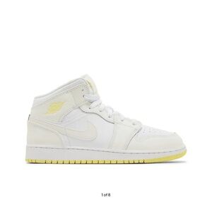 Jordan Kids Sneakers in White and Yellow